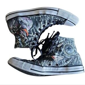 Converse Chuck Taylor All Star Joker High Tops Street Art Graffiti DC Villian